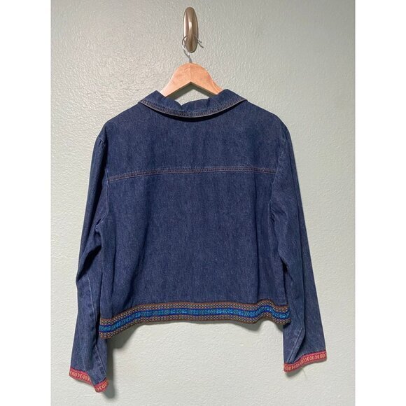 Vintage Studio Ease Women's Denim Long Sleeve Jacket Top Size 14 - Picture 2 of 7
